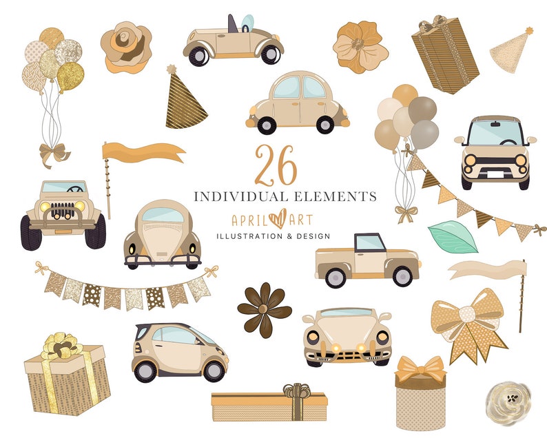 Vehicle Travel DIY Scrapbook Automobile PNG Stationery Party Car Clipart Commercial Use Cute Cars Neutral Cars Transportation