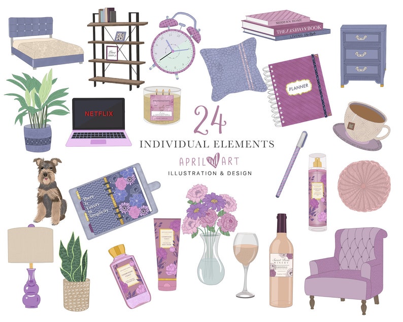 Fashion Girl Planner Clipart PNG Quarantine Work From Home Stay Home Clipart Stationery DIY Girl Boss Commercial Use Scrapbook