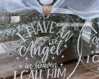 Angel Ornament | Christmas Memorial | XMAS Memory | Remembrance Ornament | Mom | Dad |Personalized Ornament | 2023 Memory of