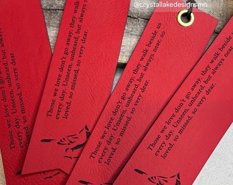 Cardinal Bookmark | Remembering You | Missing You | Miss You | Memorial Gift | Missing You | Angel
