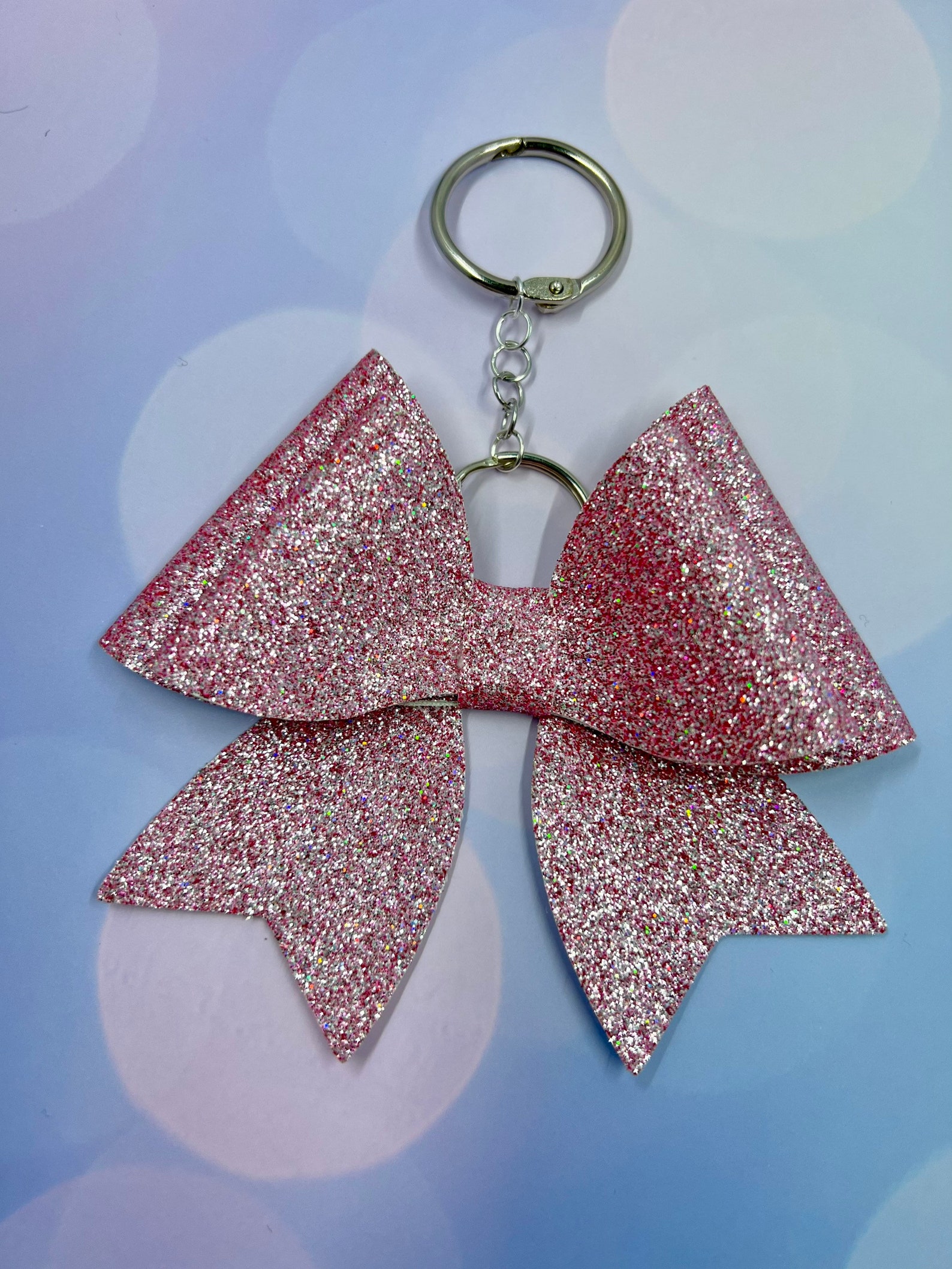 Faux Leather Bow Keychain Keychains Faux Leather Bow Etsy
