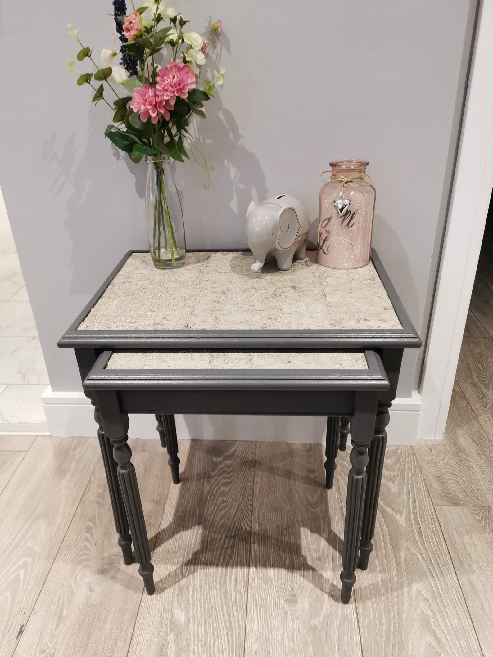 Unique Upcycled Nest Of Tables Etsy