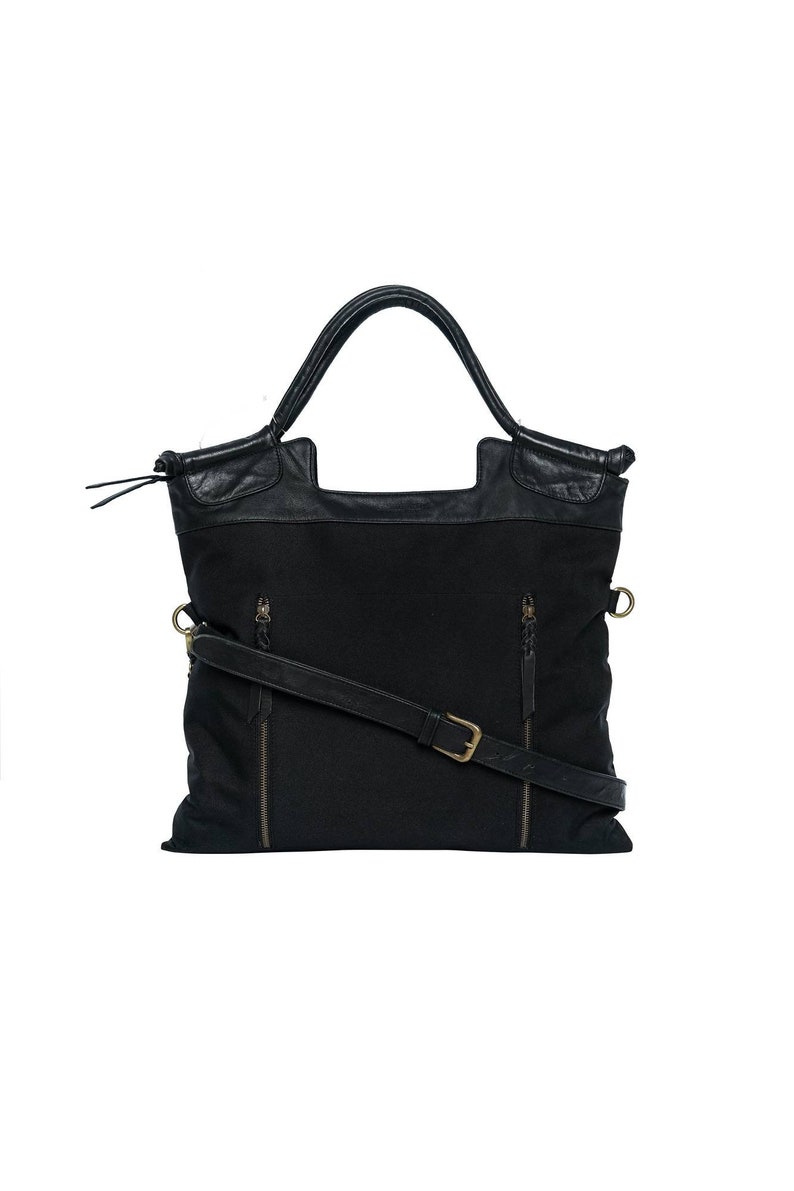 Luxury Yoga Mat Bag, Womens Laptop Bag, Black Travel Tote, Yoga Gift