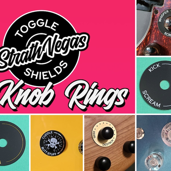 StrathVegas Knob Rings - Custom Guitar Knob Accessories