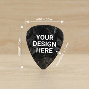 15 PACK Custom UV Printed Med (0.71mm) Guitar Picks – Personalized Guitar Accessory – StrathVegas