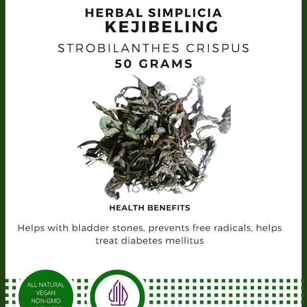 Dried Dry Kejibeling Strobilanthes Crispus Premium Fresh Organic Herbal Herb Spices Pure [idHerb]