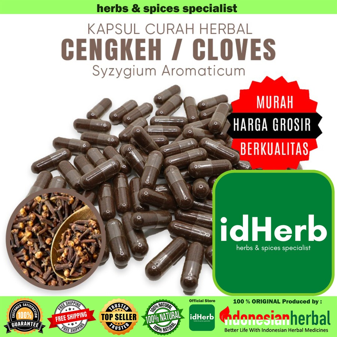 100500 CAPSULES Syzygium Aromaticum Cengkeh Cloves 600mg for Health
