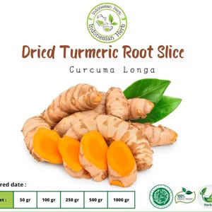 Dried Dry Turmeric Root Dry Slice Curcumin Curcuma Longa  Premium Fresh Natural Organic Herb Spices Herbal Pure WildCrafted Hygienic