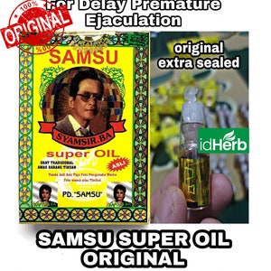 5 Boxes 12 Boxes of 100% Original SAMSU SUPER DELAY Oil 5ml idHerb image 2