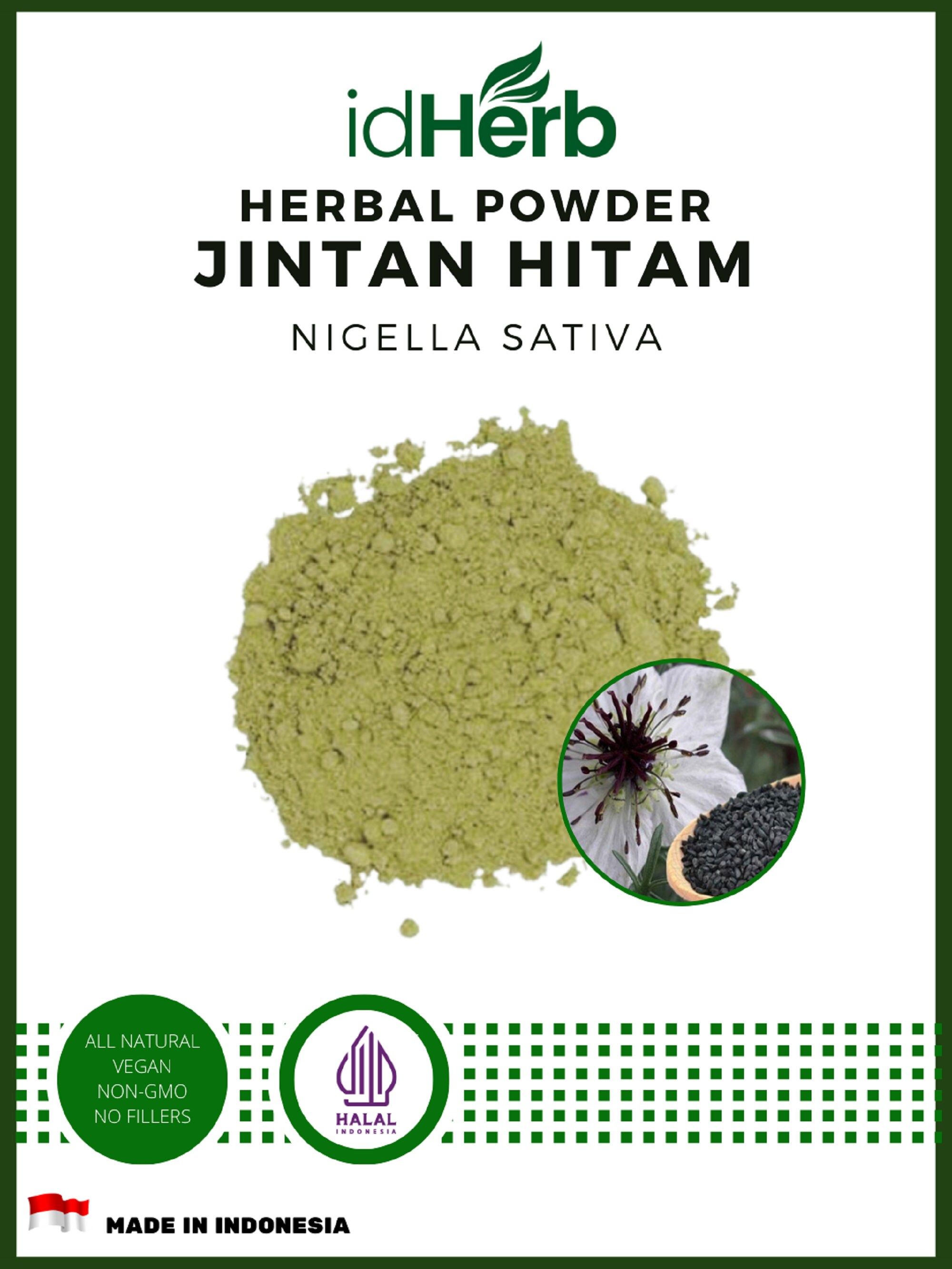 POWDER Black Cumin Seed Powder Nigella Sativa All Fresh Natural Herbs spices Indonesian herb Organic WildCrafted