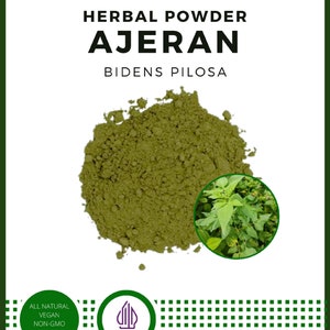 POWDER AJERAN Bidens Pilosa Spanish Needle Black-jack Beggar-ticks All Fresh Natural Herbs spices Indonesian herb Organic WildCrafted