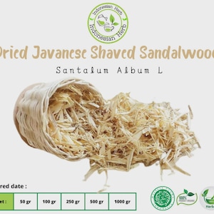 Dried Dry Java Shaved Sandalwood Dry Santalum Album L  Premium Fresh Natural Organic Herb Spices Herbal Pure WildCrafted Hygienic
