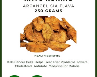 Dried Kayu kuning Arcangelisia flava L. Premium Fresh Organic Herbal Herb Spices Pure [idHerb]