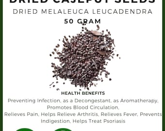 Dried Biji kayu putih Dry Cajeput Seeds Melaleuca Leucadendra Premium Fresh Organic Herb Spices Pure FREE SHIPPING [idHerb]
