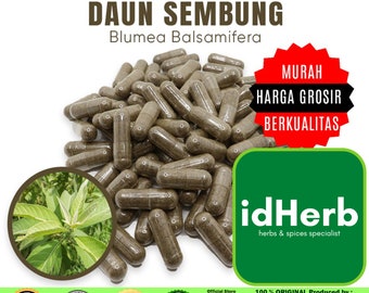 100-500 CAPSULES Blumea Balsamifera Daun Sembung @600mg All Fresh Natural Herbs spices  Organic WildCrafted