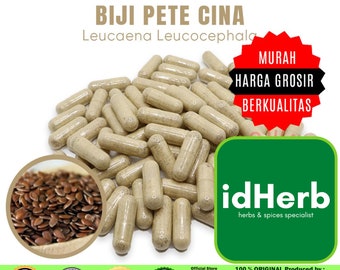 100-500 CAPSULES Leucaena Leucocephala Biji Pete Cina @600mg for Health All Fresh Natural Herbs spices Indonesian herb Organic WildCrafted