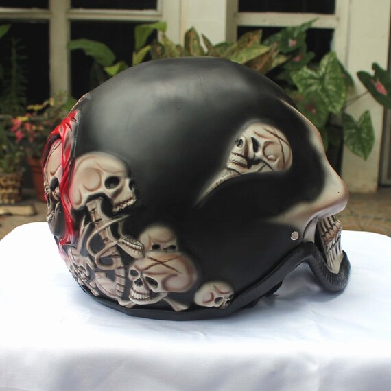 Motorcycle Helmets Motorcycle Helmet Skull Skeleton Death Ghost RIDER