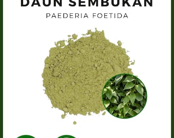 POWDER Skunkvine Stinkvine Chinese Fever Vine Paederia Foetida Sembukan All Fresh Natural Herbs spices Indonesian herb Organic WildCrafted