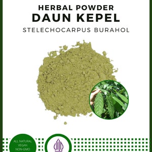 POWDER Kepel Leaves Burahol Keppel Fruit Stelechocarpus Burahol All Fresh Natural Herbs spices Indonesian herb Organic WildCrafted