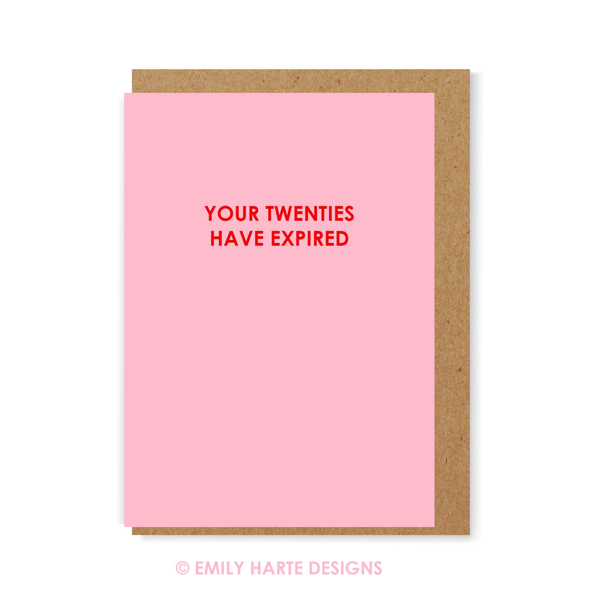 Your twenties have expired - 30th birthday greeting card