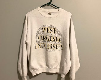 wvu crew neck sweatshirt