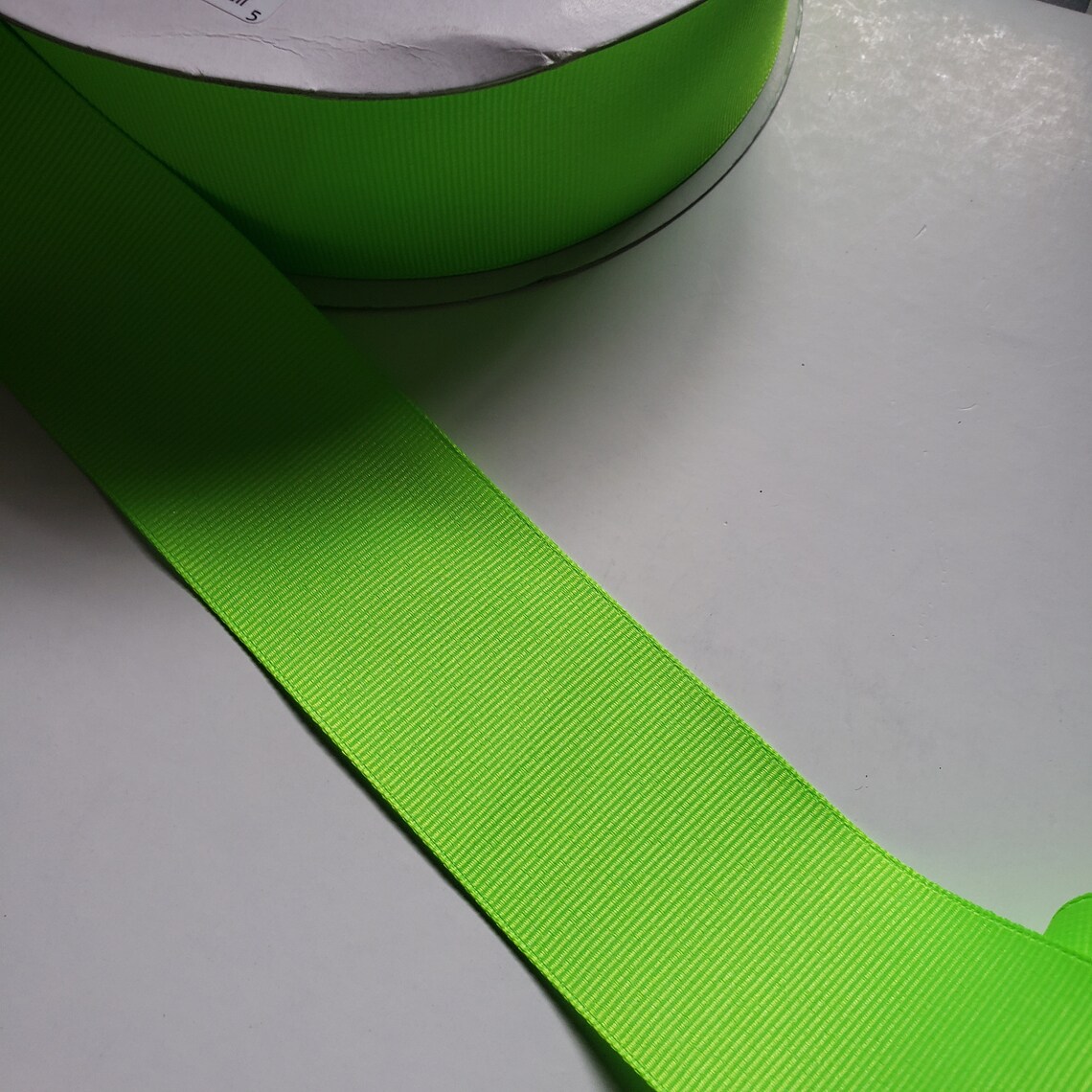 NEON COLOR RIBBONS Neon Grossgrain Ribbons 1.5 Ribbon Etsy