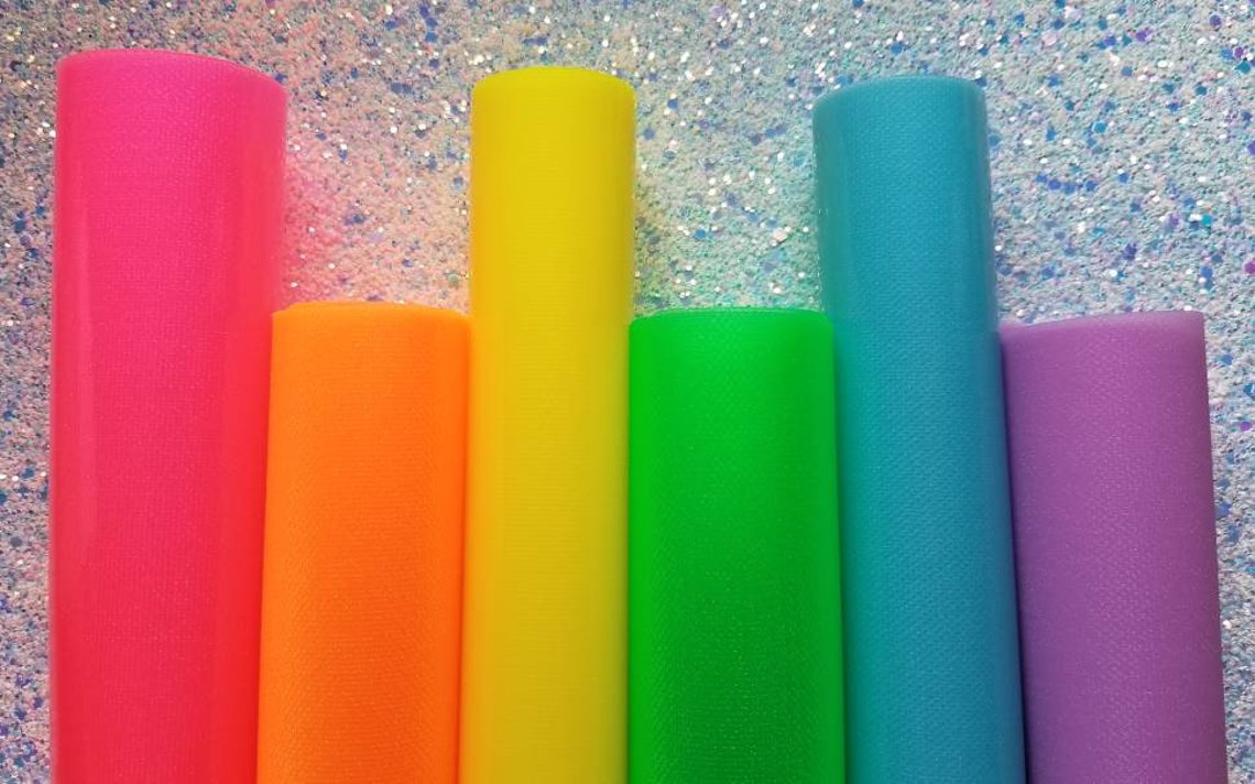 Neon Pvc Sheets Neon Pink Neon Orange Neon Yellow Neon Etsy