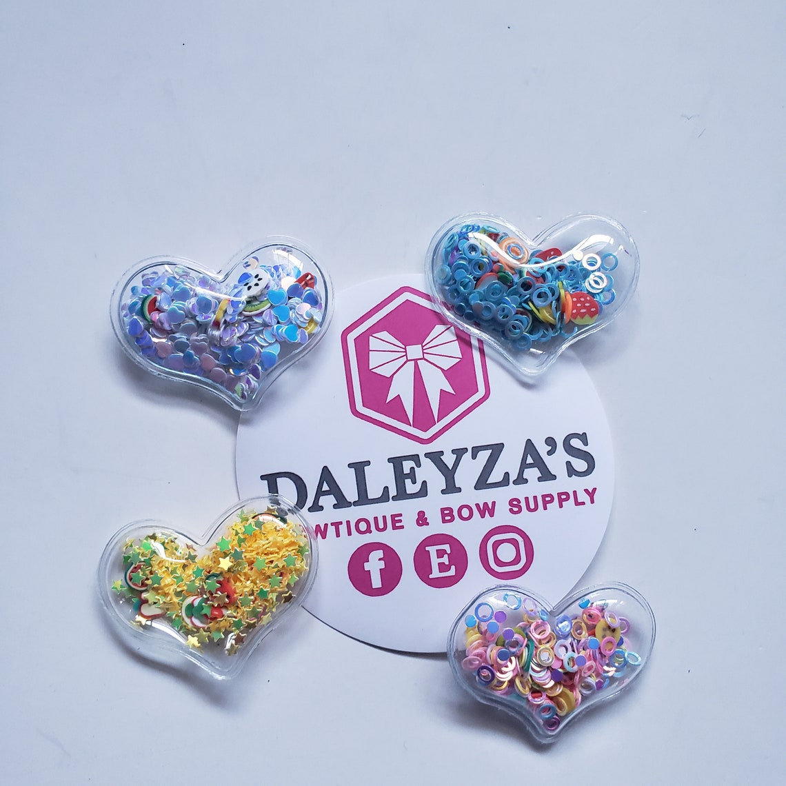 HEART SHAKERS Transparent Heart Shakers Snap Clip Etsy