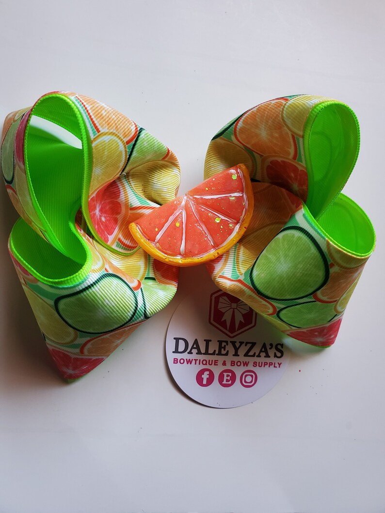 mo\u00f1o para ni\u00f1as bows for girls toronjas girls accessories c\u00edtricos hair accessories orange bow citric bow GRAPEFRUIT BOW grapefruit