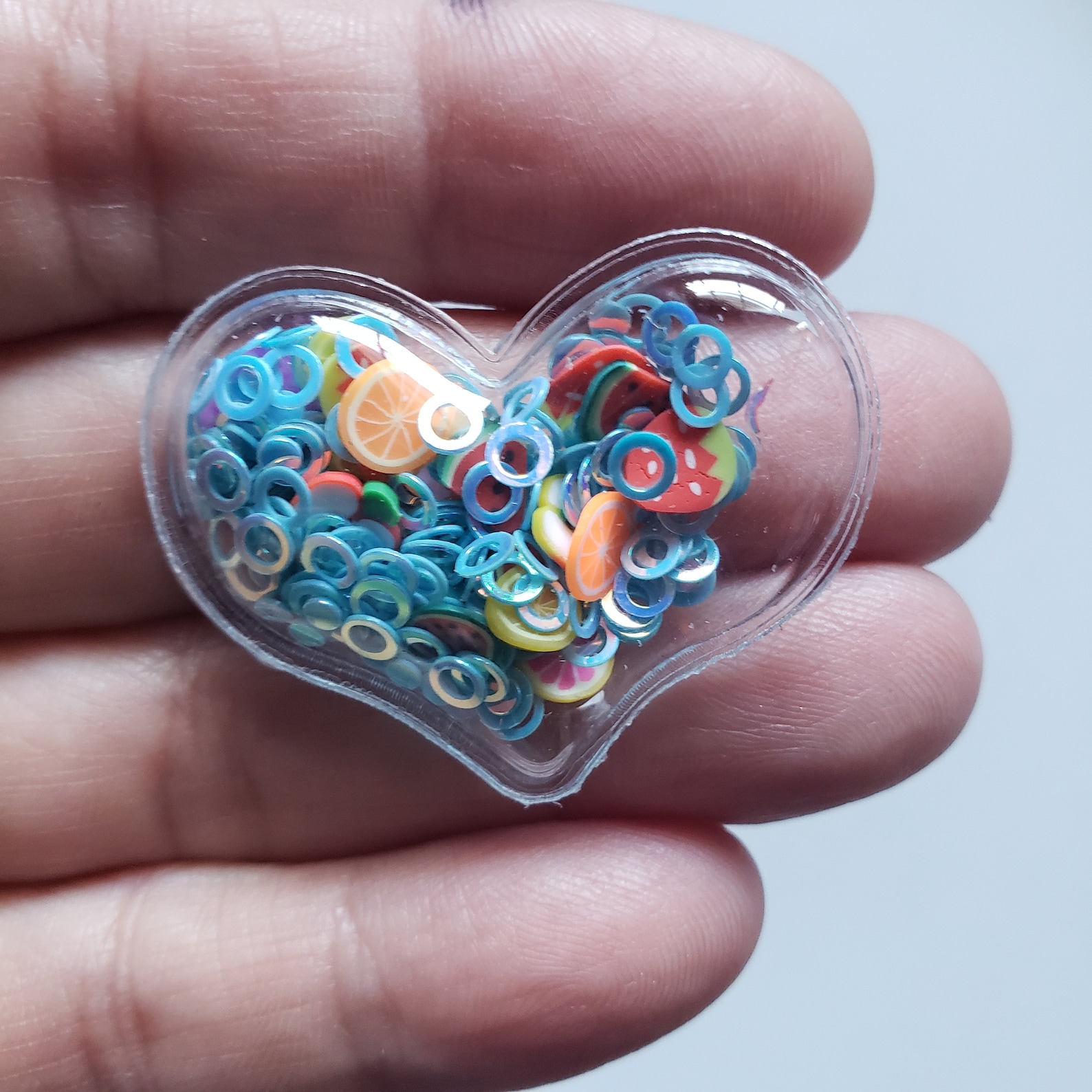 HEART SHAKERS Transparent Heart Shakers Snap Clip Etsy