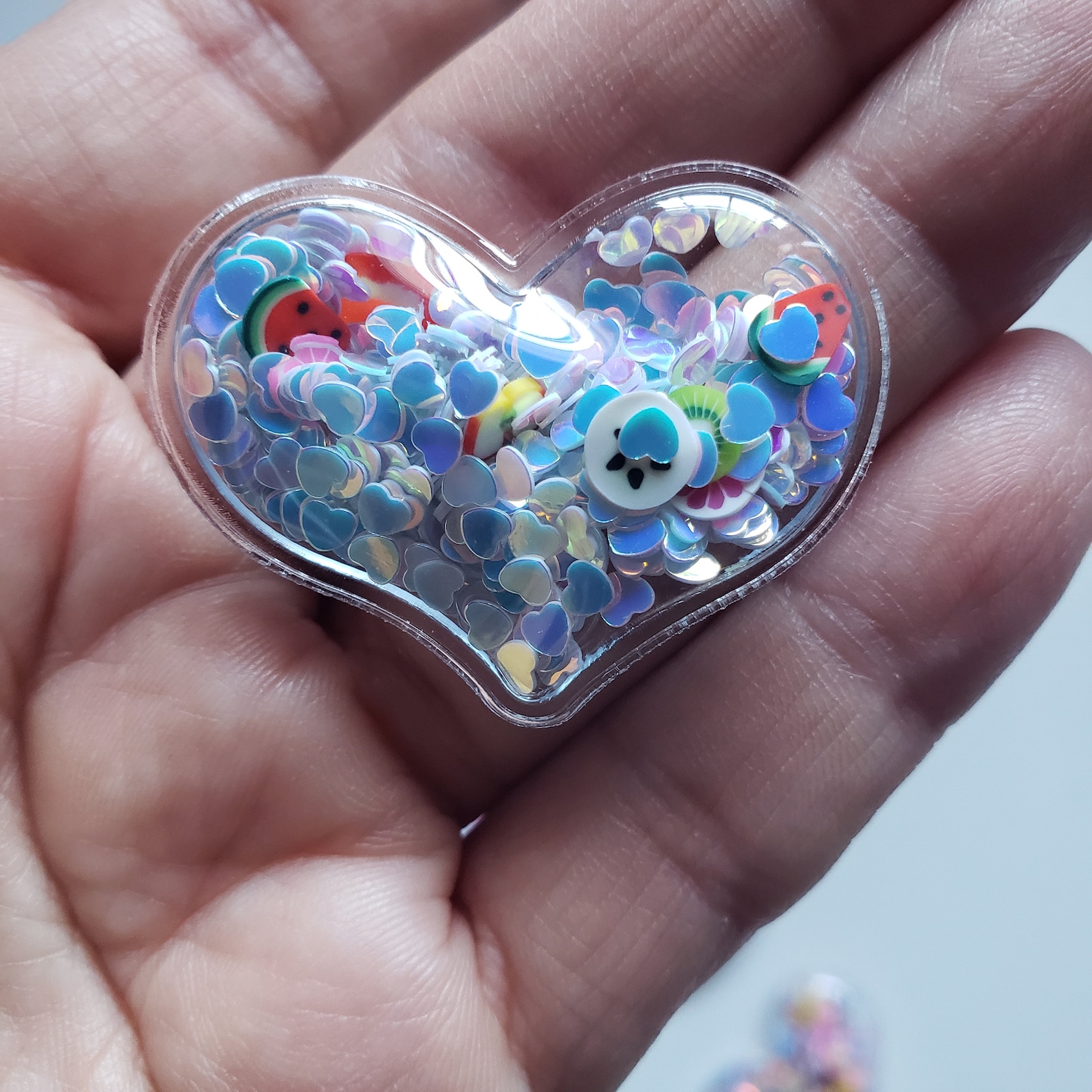 HEART SHAKERS Transparent Heart Shakers Snap Clip Etsy