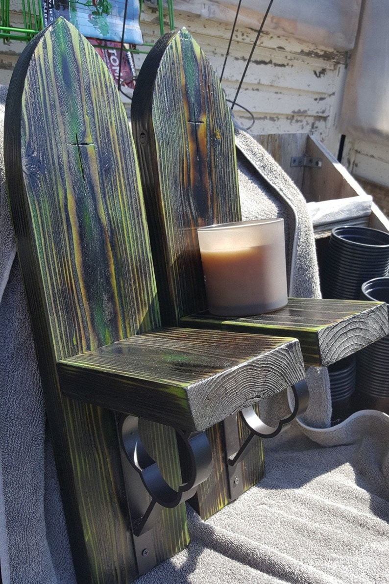 A pair of Old Gothic/Medieval Style Wall Shelf image 2