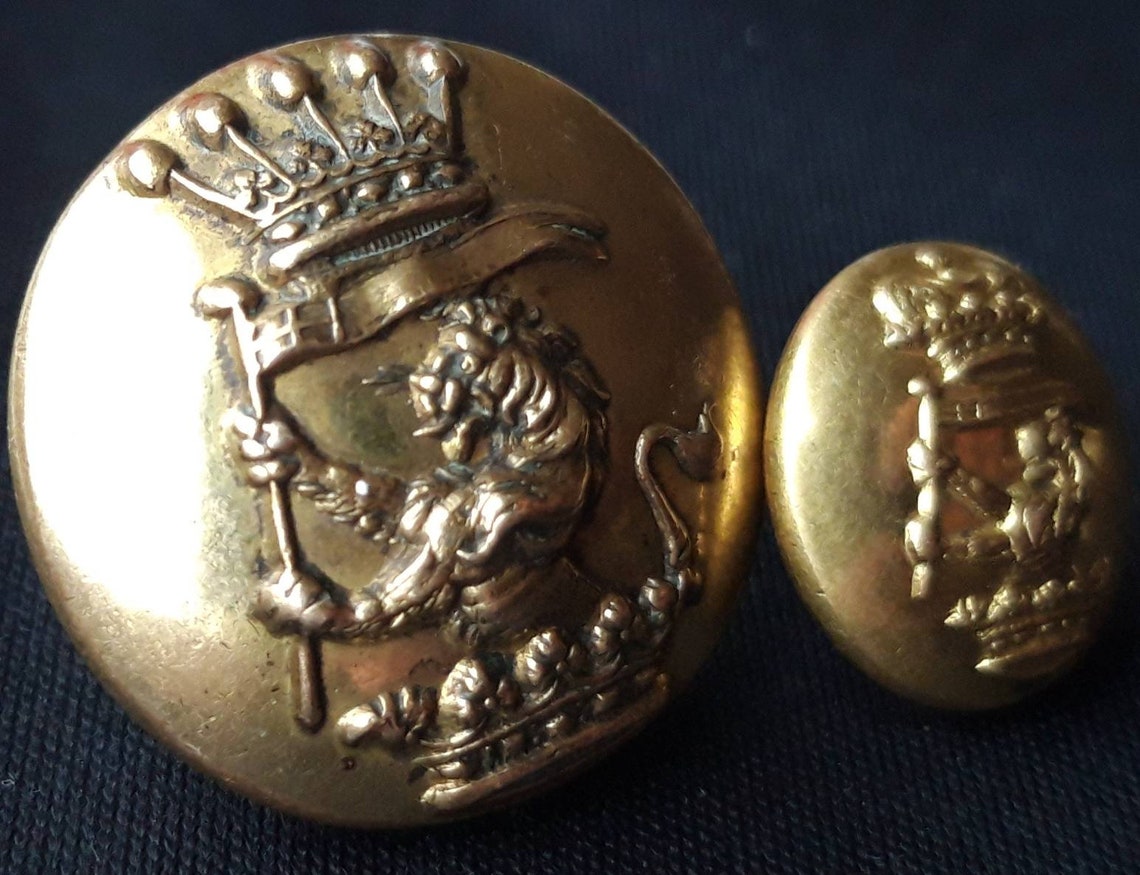 Set of Antique Livery Buttons to the Earl of Mornington. These Etsy