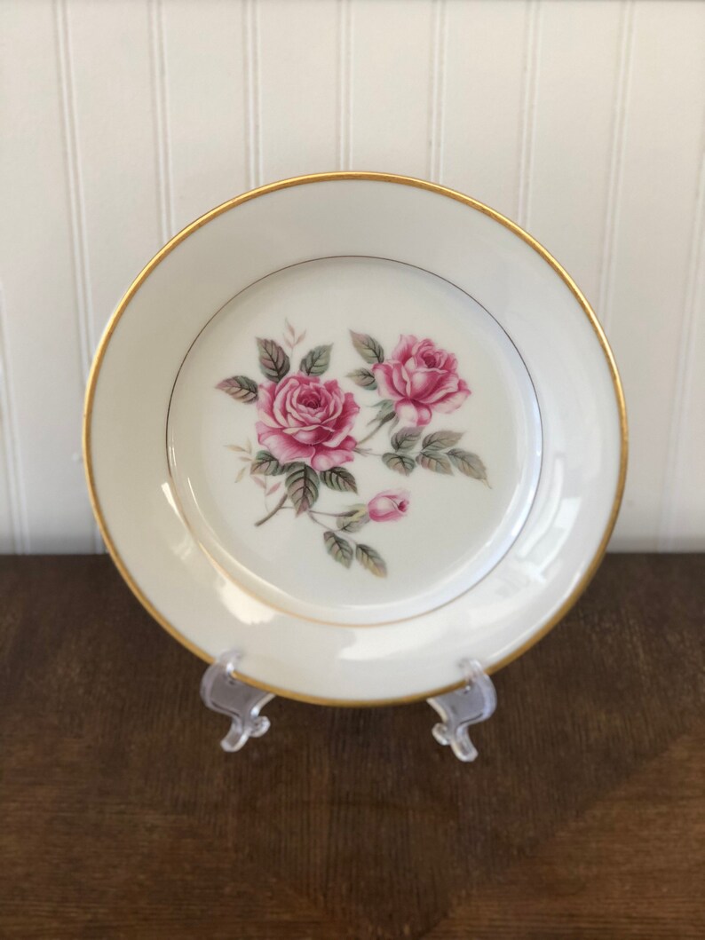 Vintage Noritake China Salad Plate Lindrose Pattern 5334