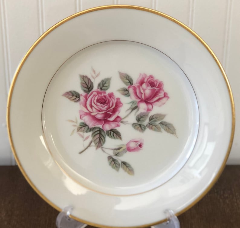 Vintage Noritake China Salad Plate Lindrose Pattern 5334