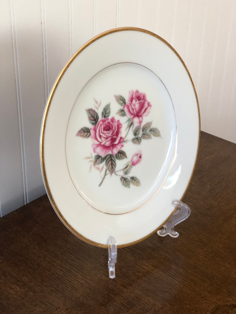 Vintage Noritake China Salad Plate Lindrose Pattern 5334