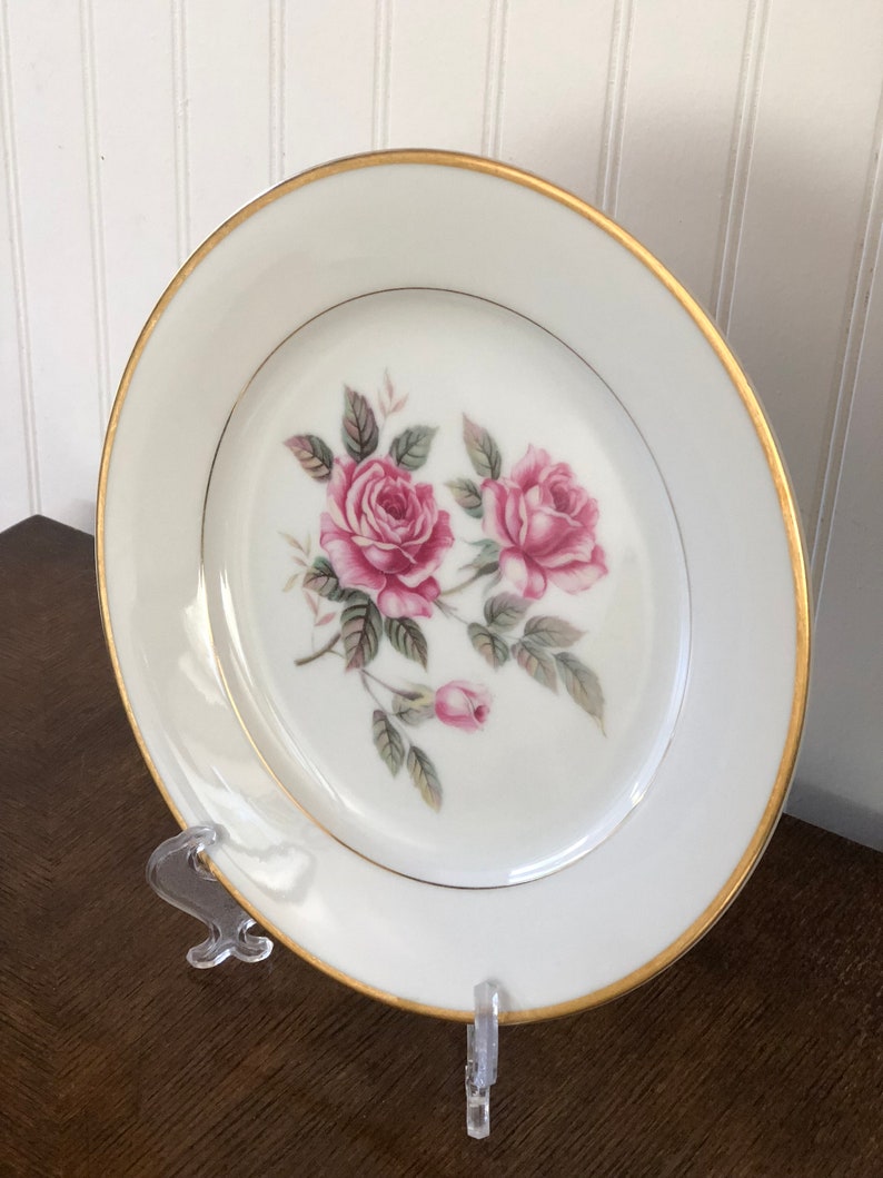 Vintage Noritake China Salad Plate Lindrose Pattern 5334