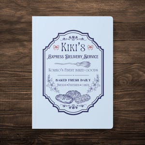 Kiki's Delivery Service Inspired Softcover Journal - Studio Ghibli, Recipe Book, Perfect Gift for Writers image 1