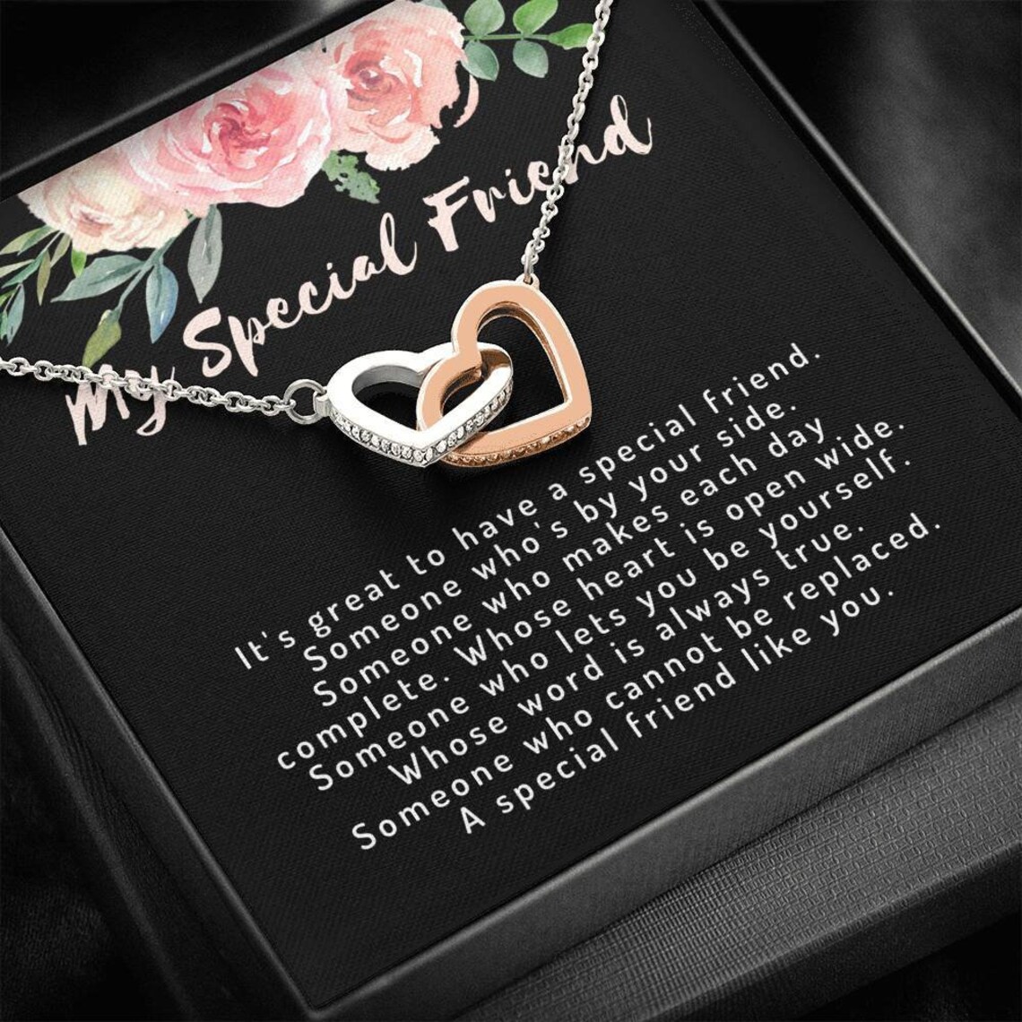 Best Friend Necklace Friendship Necklace Best Friend Gift Etsy