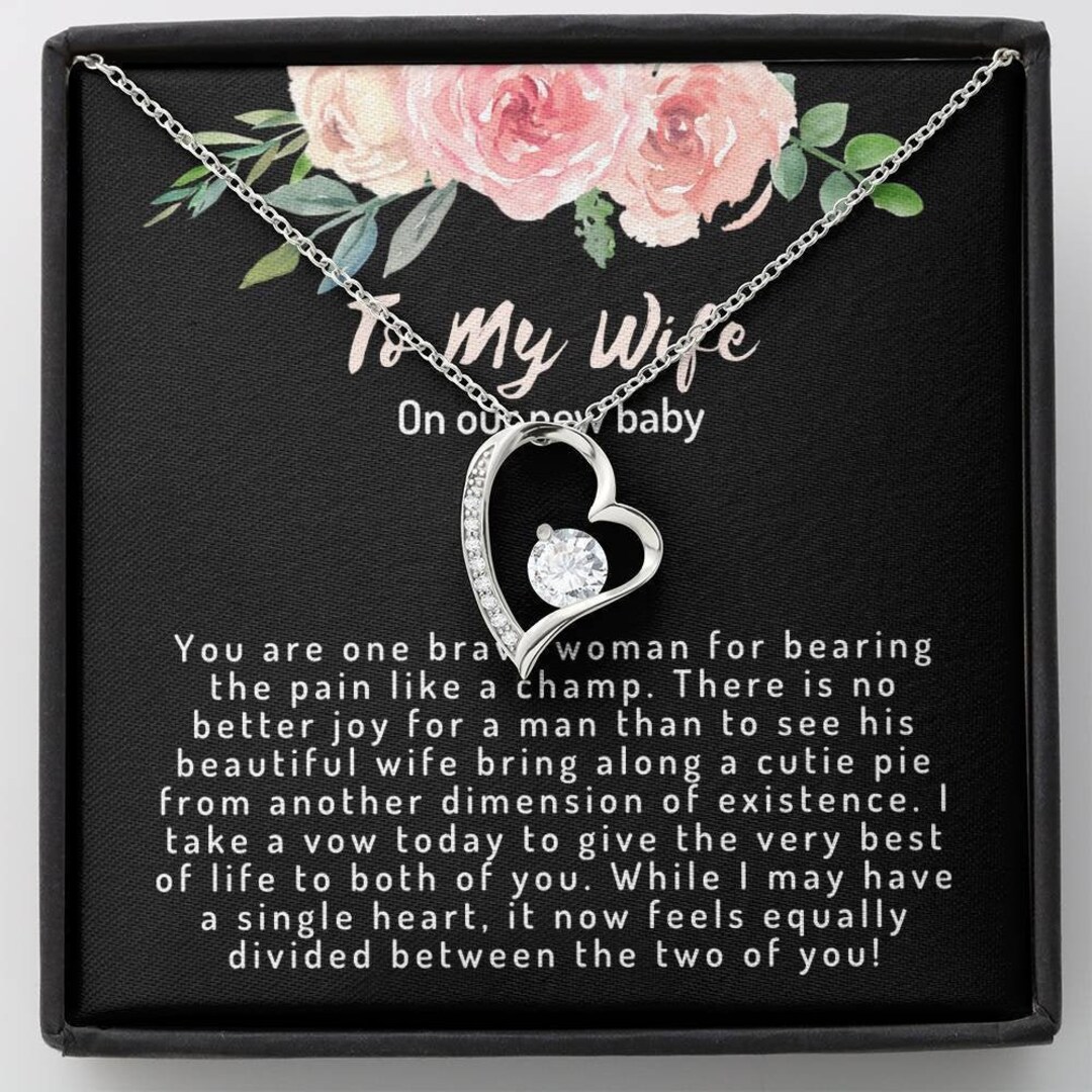 Heart Necklace, Push Present for Wife, Push Present, Push Present Wife, Push Present for New Mom