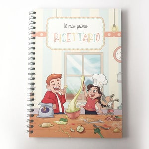 My first recipe book - A cooking book for kids to write your tasty recipes! Notebook with themed stickers and bookmarks for children