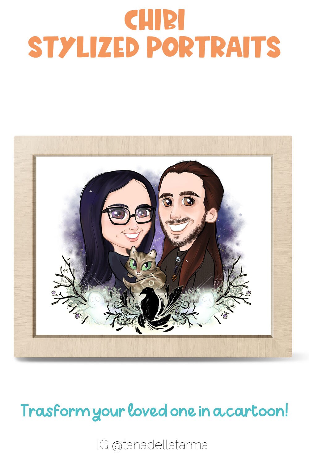 Chibi Couple Portrait - a Cute Half Bust Illustration for Your Wedding  Favors, Social Media Profile Picture, or a Custom Funny Gift for Bff! - Etsy, image size:1000x1500