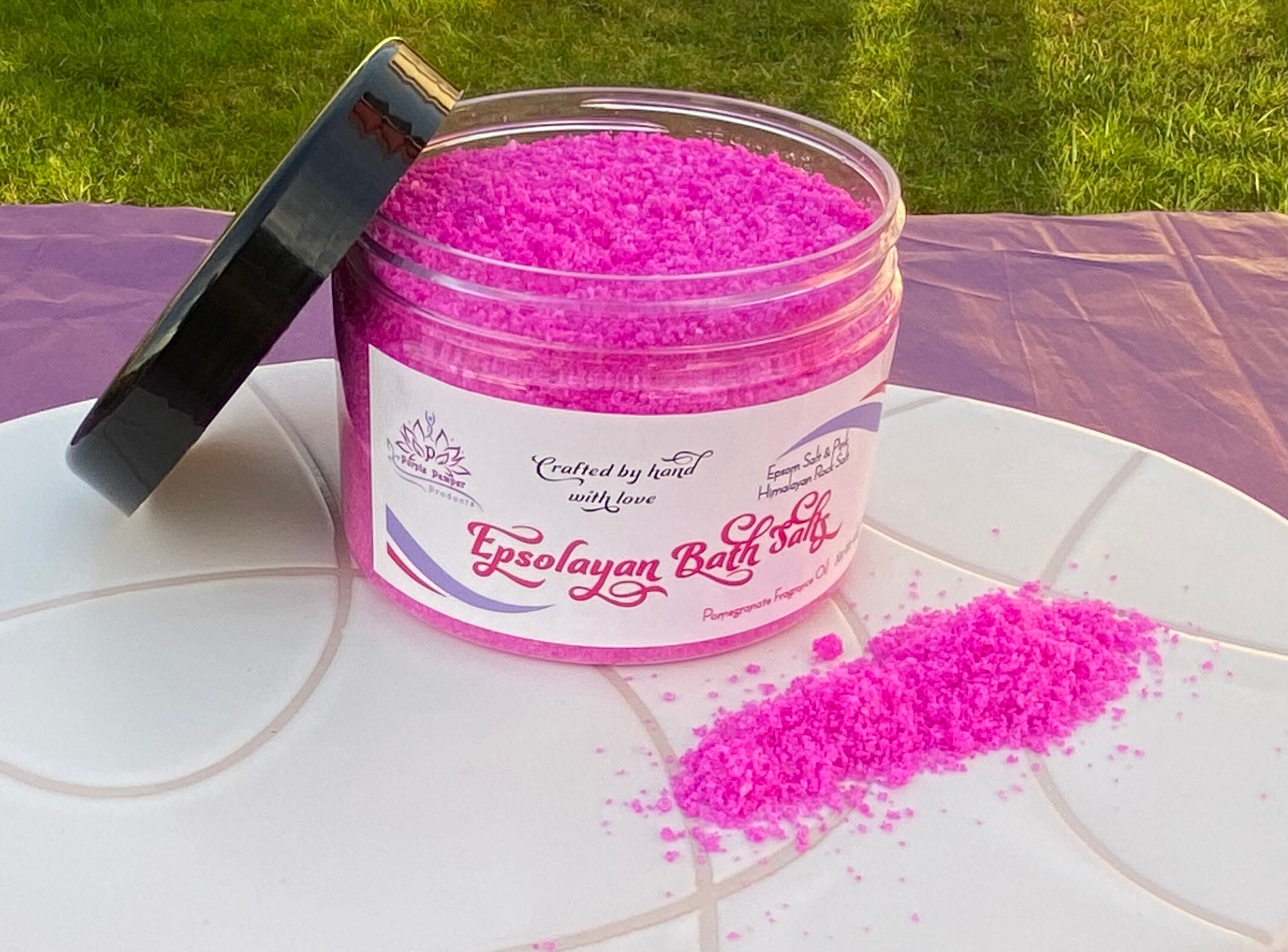 Epsolayan Bath Salts Epsom Salt & Pink Himalayan Salt Etsy UK