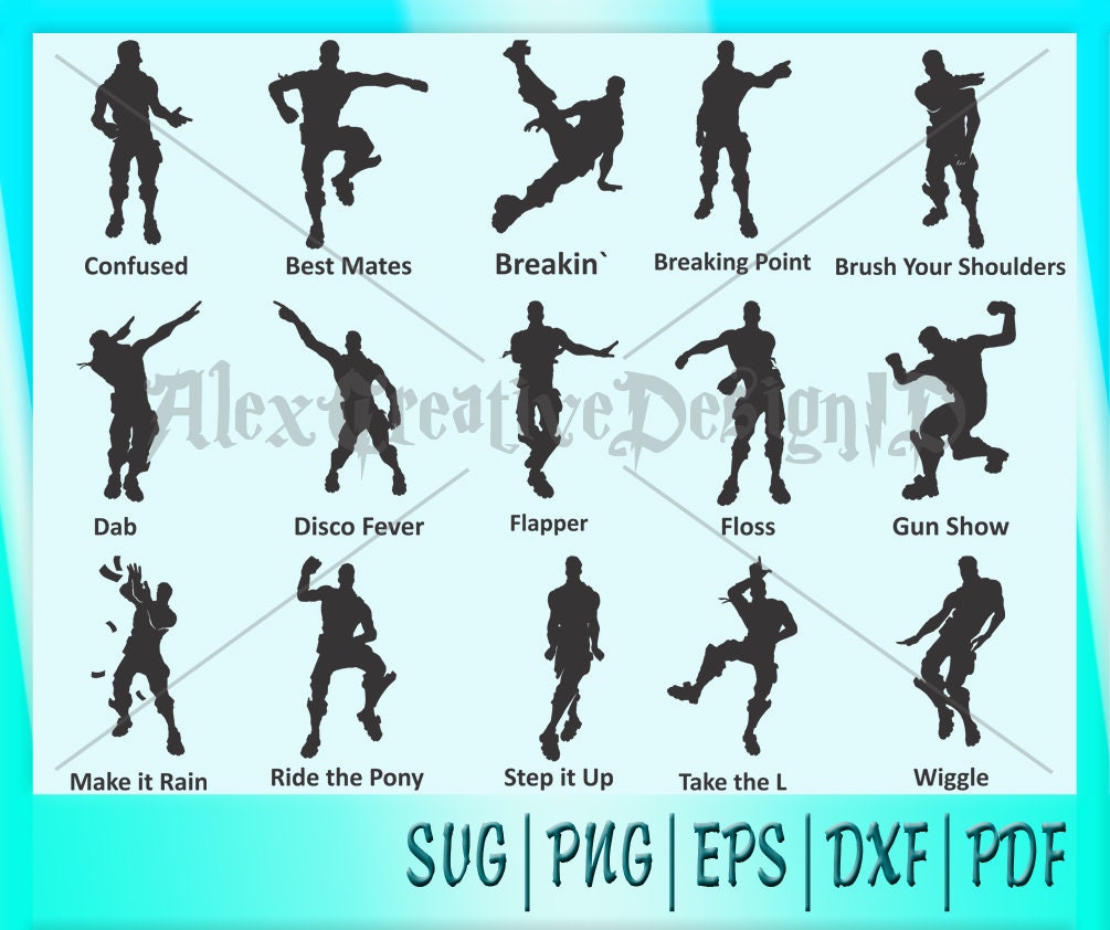 Fortnite Dance SvgFortnite Dance SilhouetteFortnite svg | Etsy