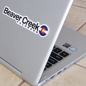 Beaver Creek - Colorado - Adesivos de estação de esqui - com bandeira do Colorado