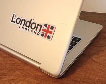 Londres - Inglaterra - Pegatina con diseño de la bandera británica
