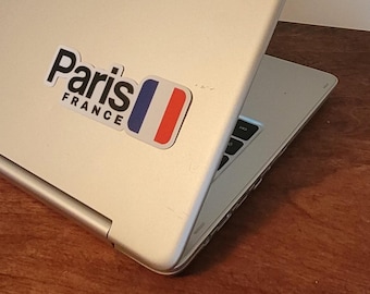 Paris - France - Sticker with French Flag design