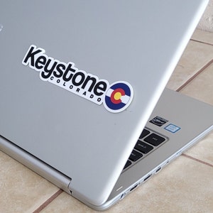 Keystone Ski Resort Vinyl Sticker - Colorado Flag