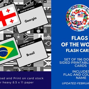 Flags of the World Flashcards - Download and Print