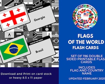 Flags of the World Flashcards - Download and Print